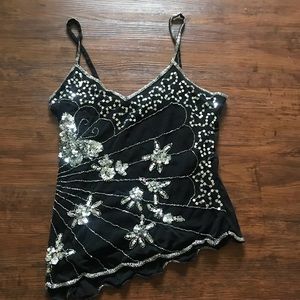 wet seal | embellished butterfly tank